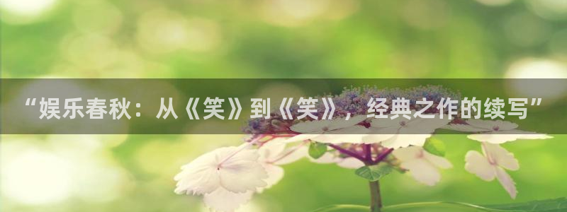 乐天天堂fun88：“娱乐春秋：从《笑》到《笑》，经典之作的续写”